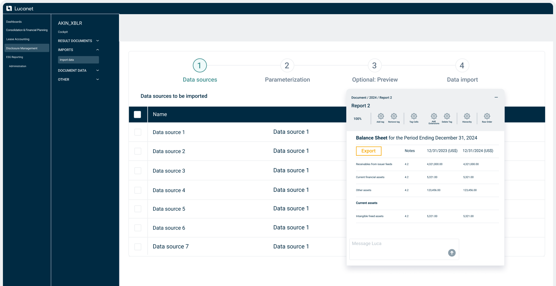 Disclosure Management - full width dashboard - Balkan Services